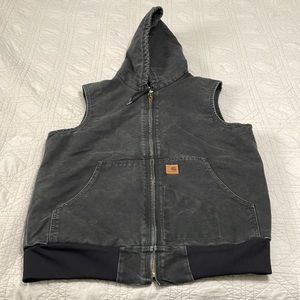 Carhartt Men’s Quilt Lined Hooded Vest Size Large